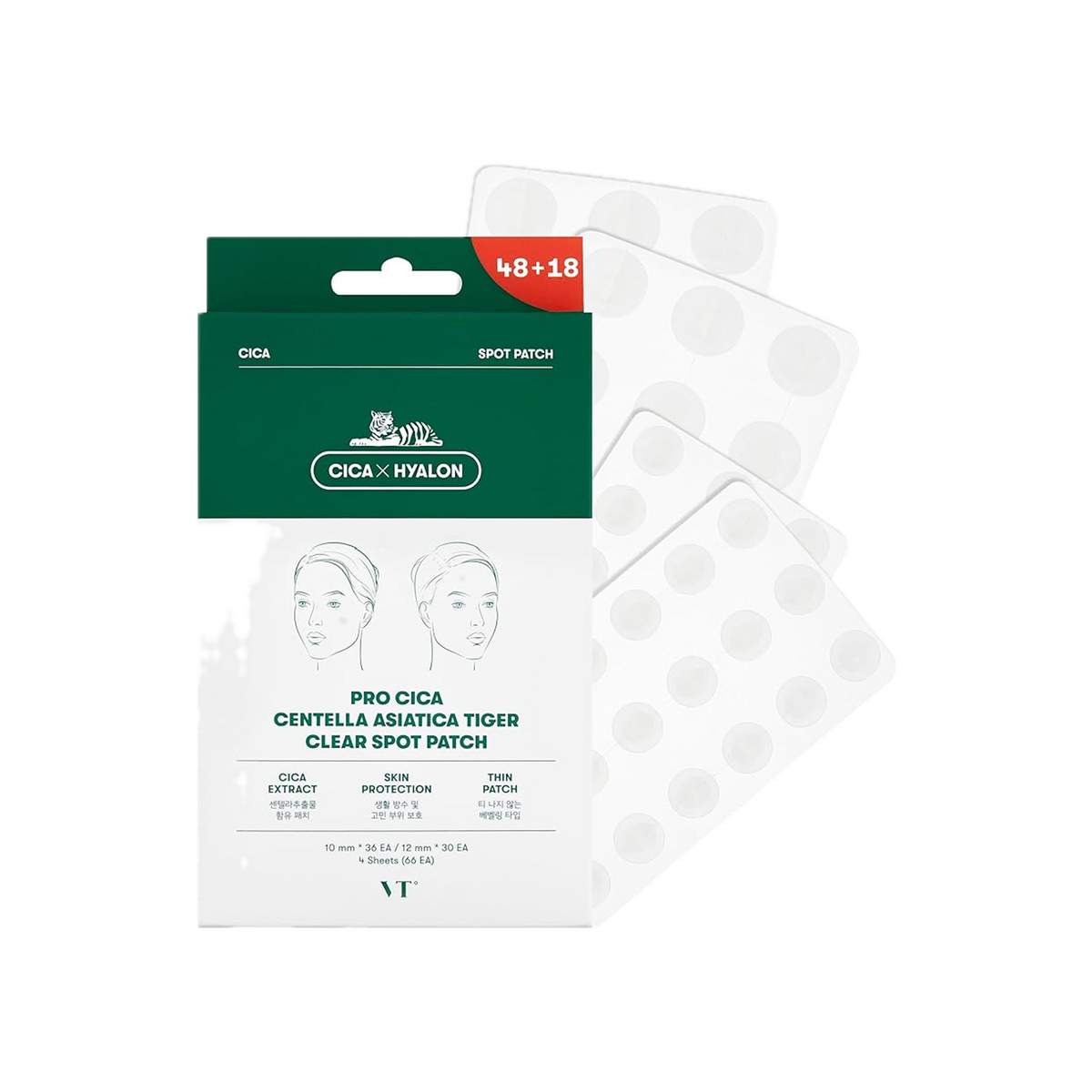 VT Cosmetics Cica Spot Patch 66 Patches (4 Sheets)