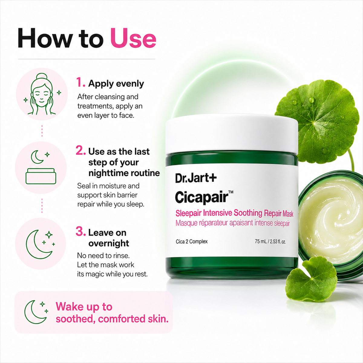 Dr. Jart+ Cicapair Sleepair Intensive Soothing Repair Mask 75ml