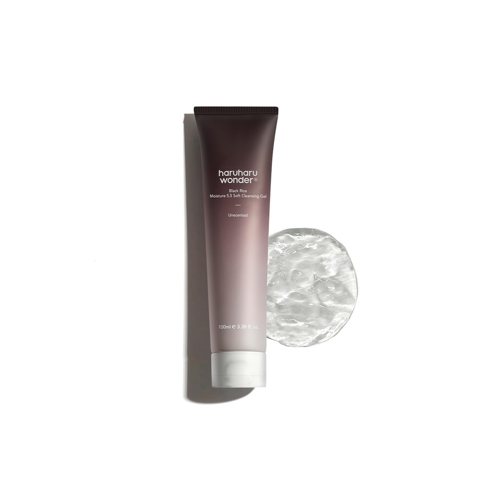 Haruharu Wonder AHA Cleanser Gel 100ml, black rice mild daily face wash