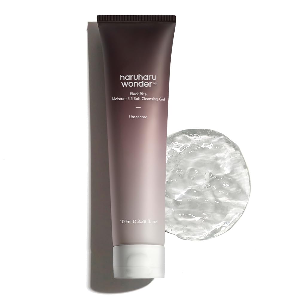 Haruharu Wonder AHA Cleanser Gel 100ml, black rice mild daily face wash