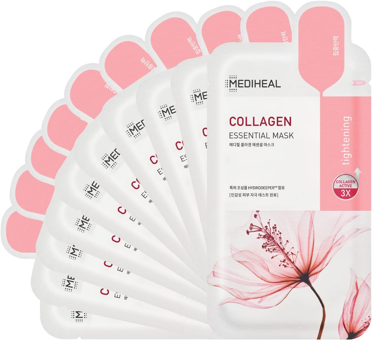 Mediheal Collagen Mask 10pc Set – Plumps, Lifts & Restores Firmness