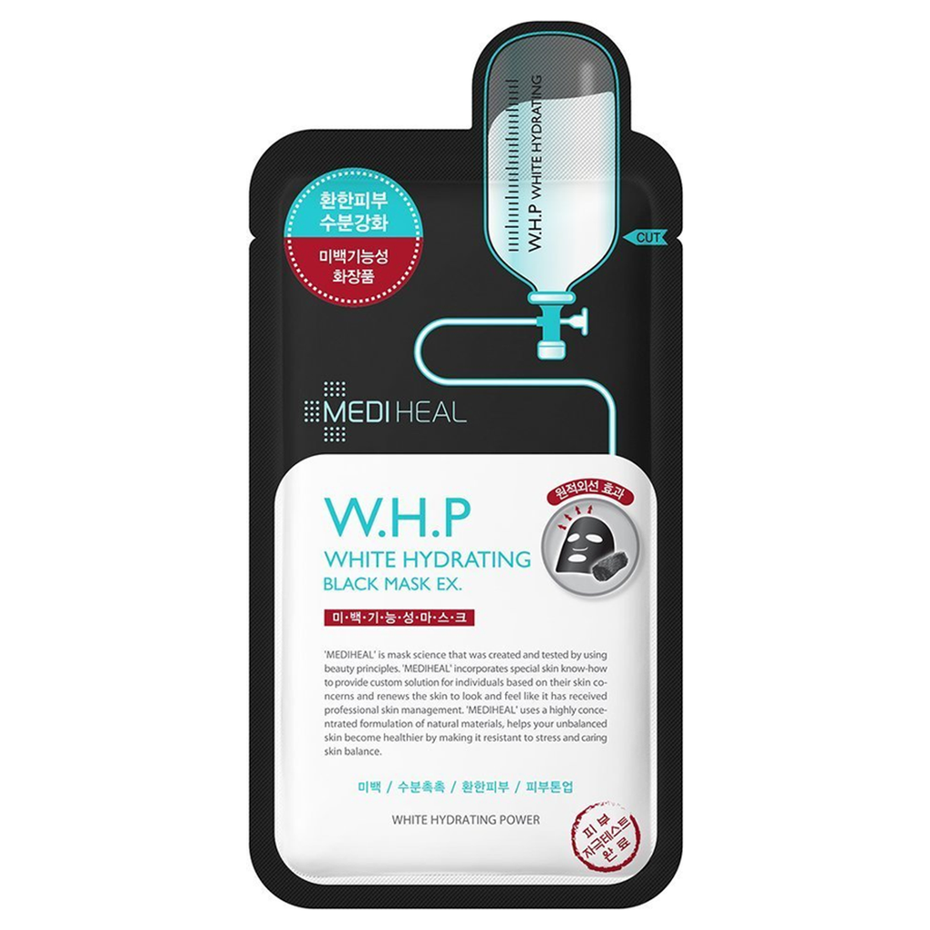 Mediheal W.H.P White Hydrating Black Sheet Mask — 1 Sheet