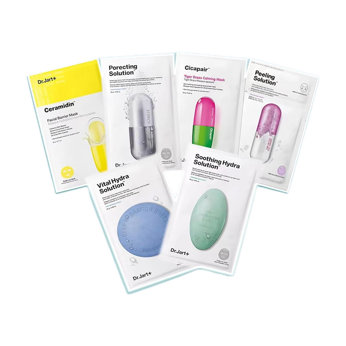 Dr.Jart+ Sheet Mask Assortment – 6 Different Masks