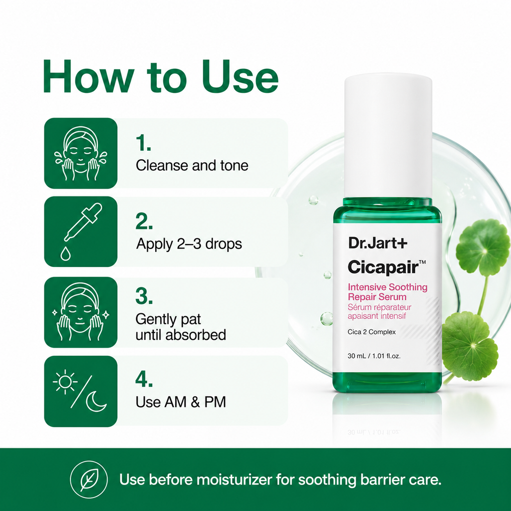 Dr.Jart Cicapair Intensive Serum 30ml, sensitive skin calming repair ampoule