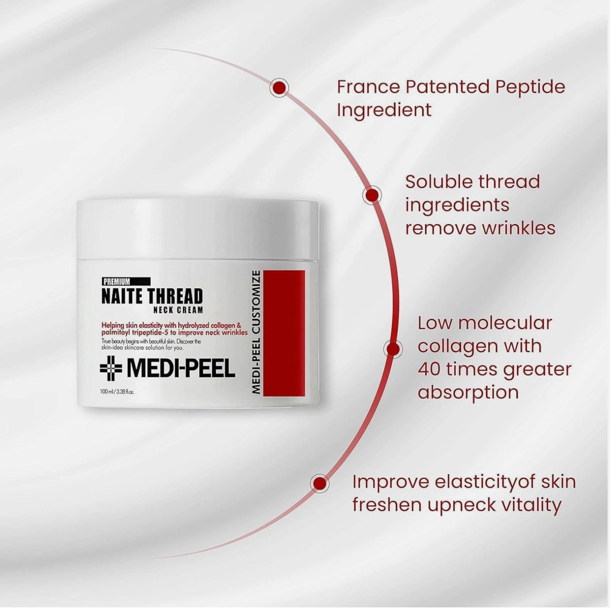 MEDI-PEEL Naite Thread Neck Cream – 100 mL detail image