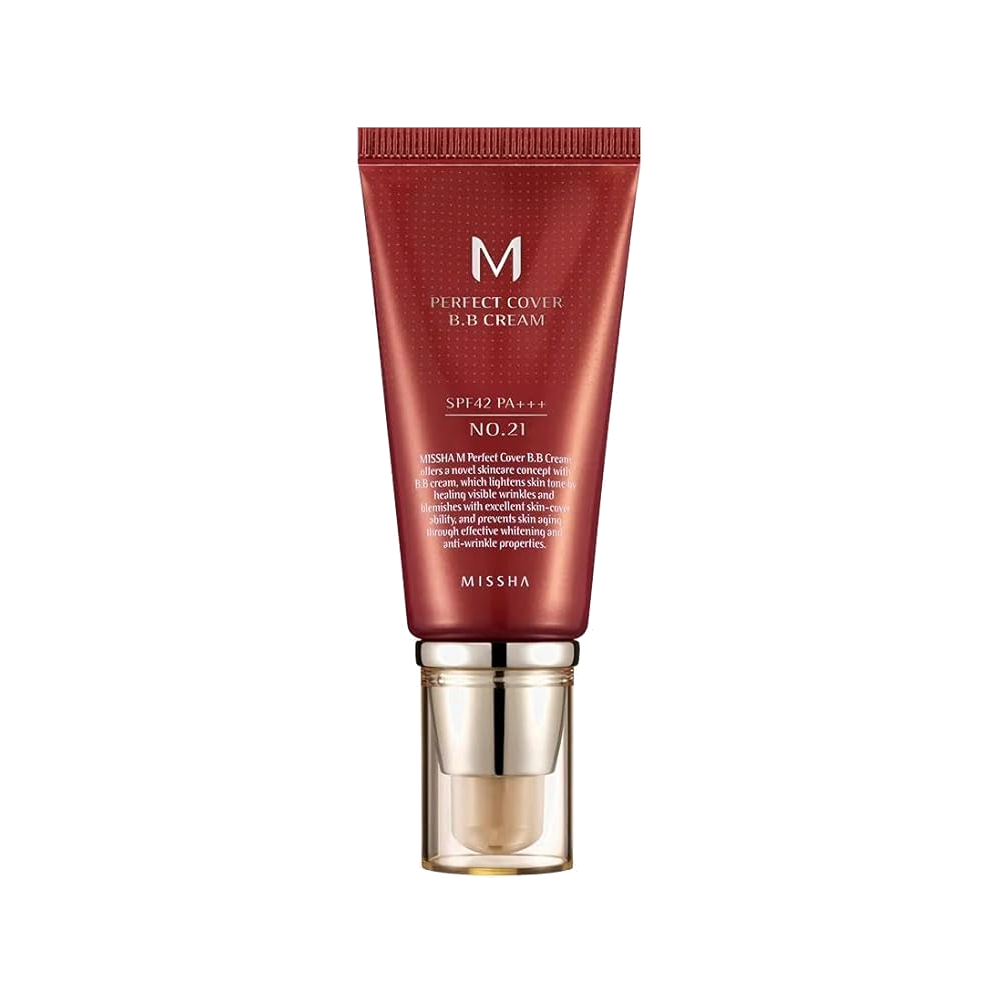 Missha M Perfect Cover BB Cream No.21 50ml – SPF42, Brightens & Evens Tone
