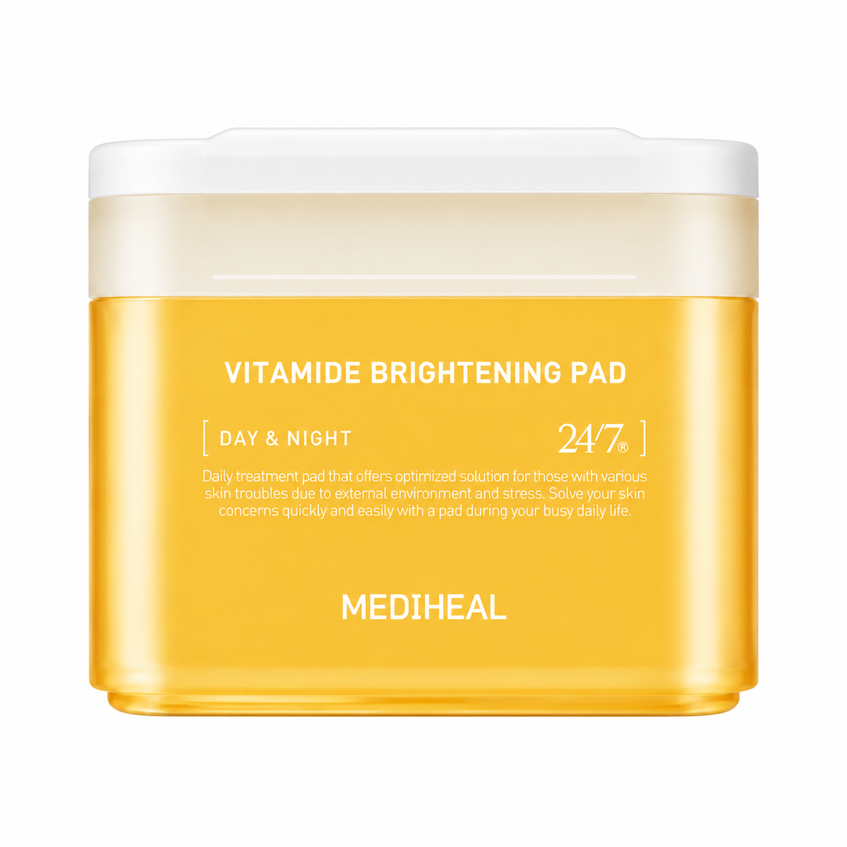 Mediheal Vitamide Brightening Pads 100CT-Reduces Dullness & Sallow Tone