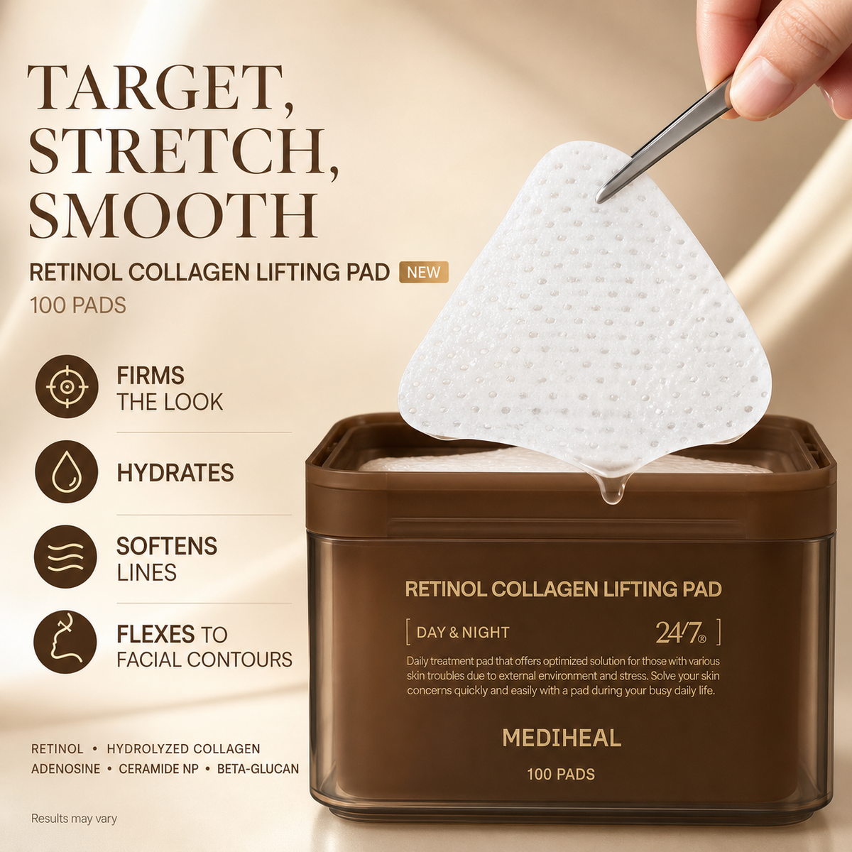 MEDIHEAL Retinol Collagen Lifting Pads — 100 Pads detail image