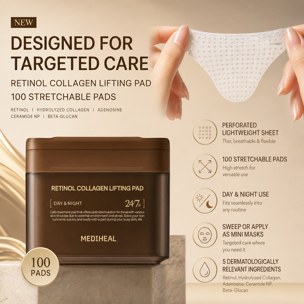 MEDIHEAL Retinol Collagen Lifting Pads — 100 Pads detail image