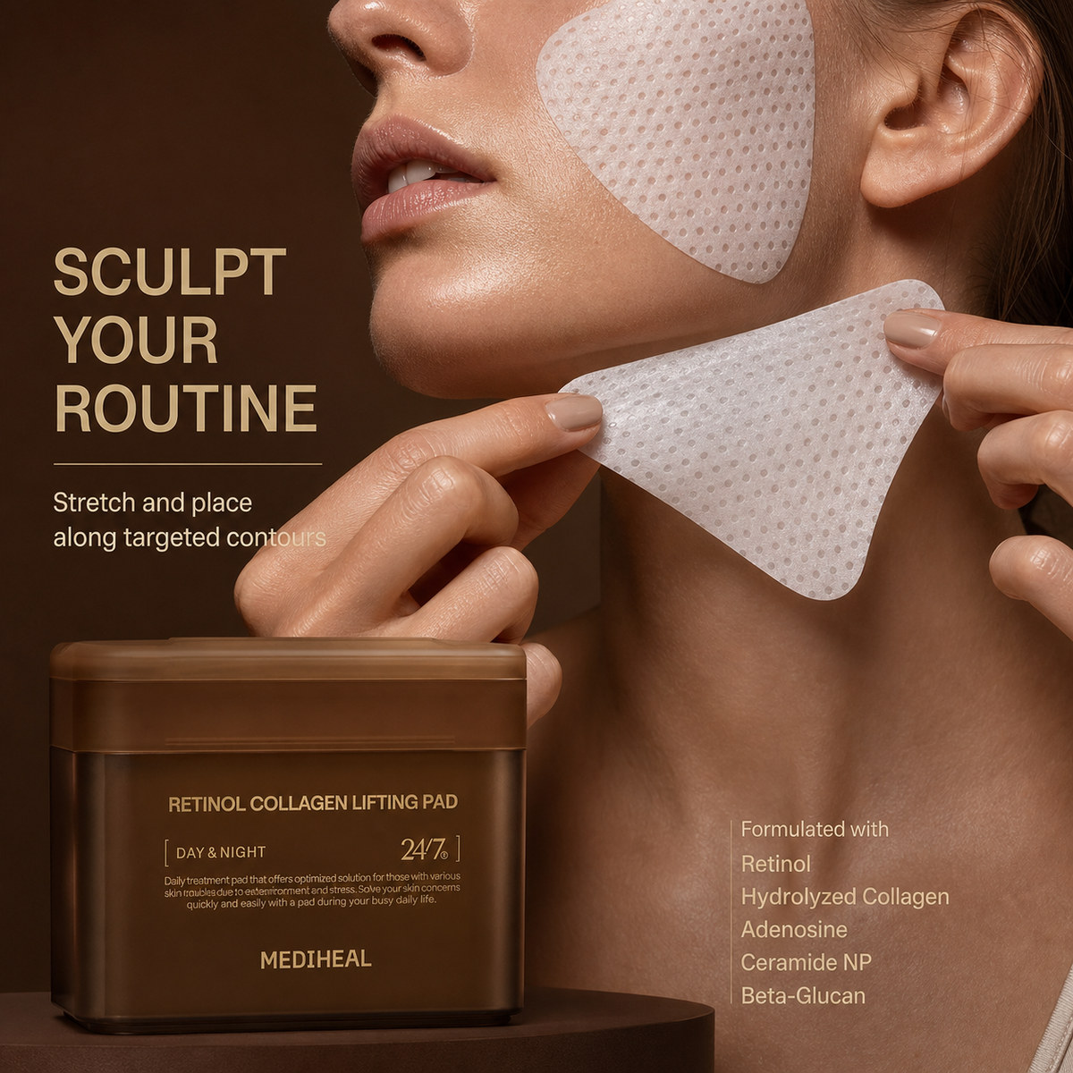 MEDIHEAL Retinol Collagen Lifting Pads — 100 Pads detail image