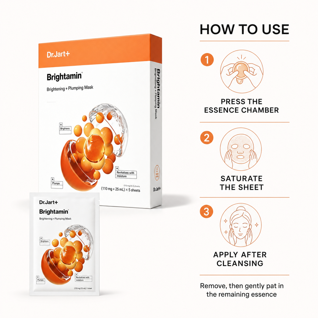 Dr.Jart+ Brightamin Brightening + Plumping Mask - 5 Sheets detail image