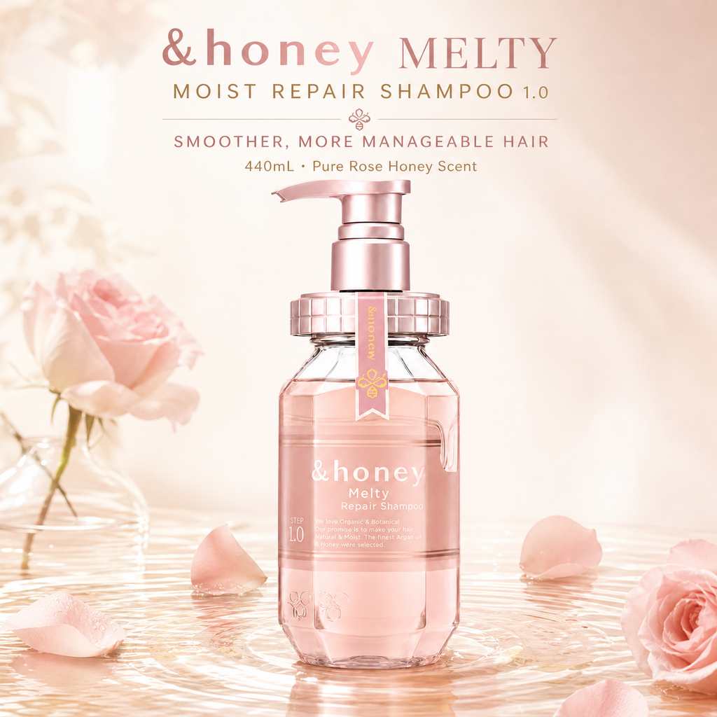&honey Rose Honey Shampoo 440ml – Intensive Repair for Over-Processed Dull Hair,
