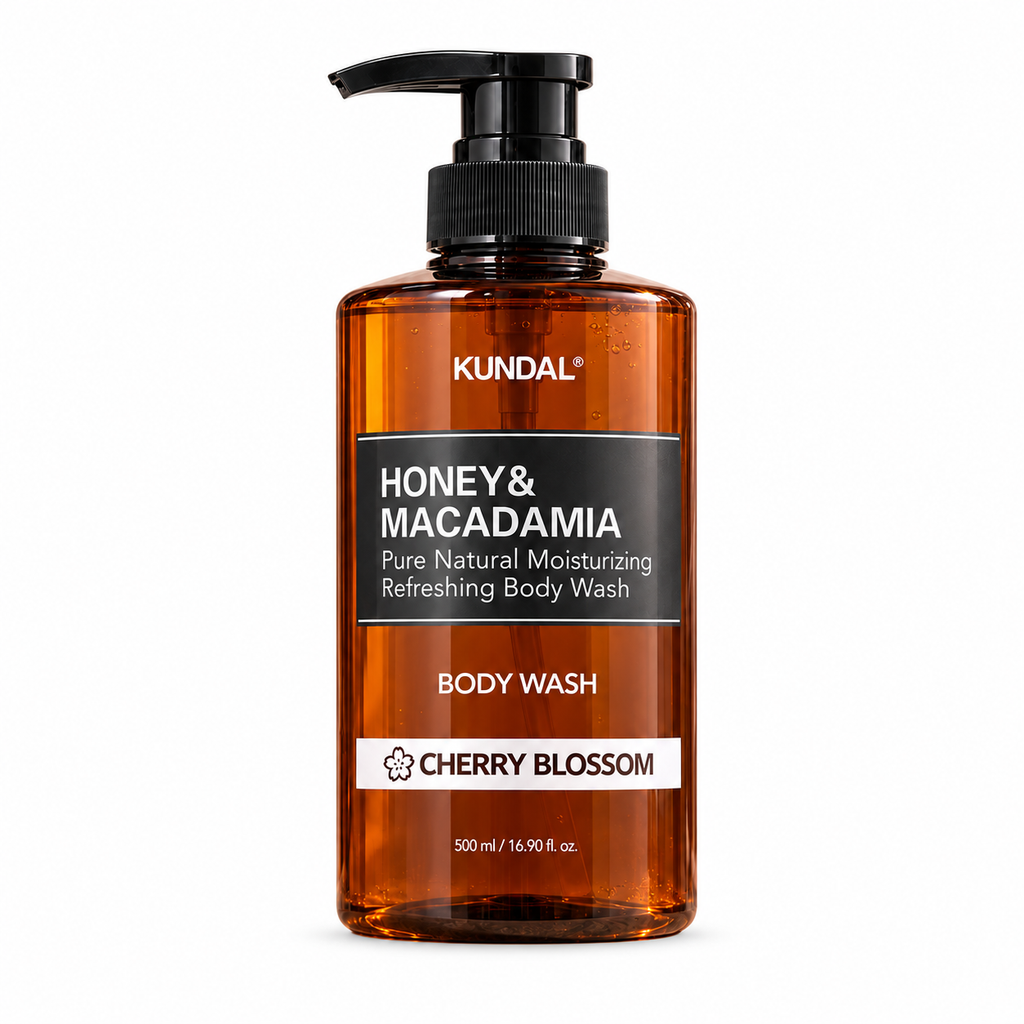 KUNDAL Honey & Macadamia Body Wash Cherry Blossom 500ml