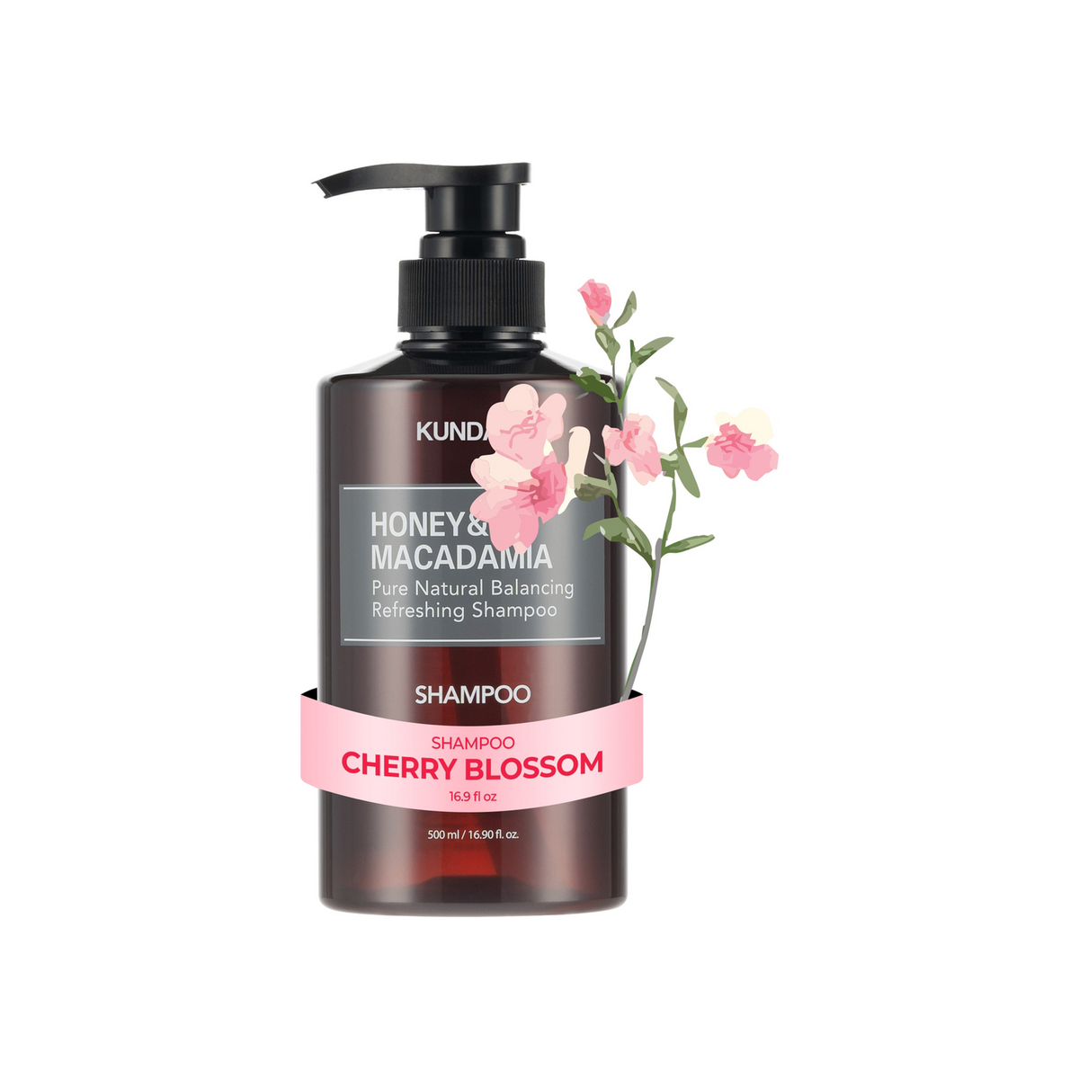 KUNDAL Honey & Macadamia Nature Shampoo Cherry Blossom 500ml
