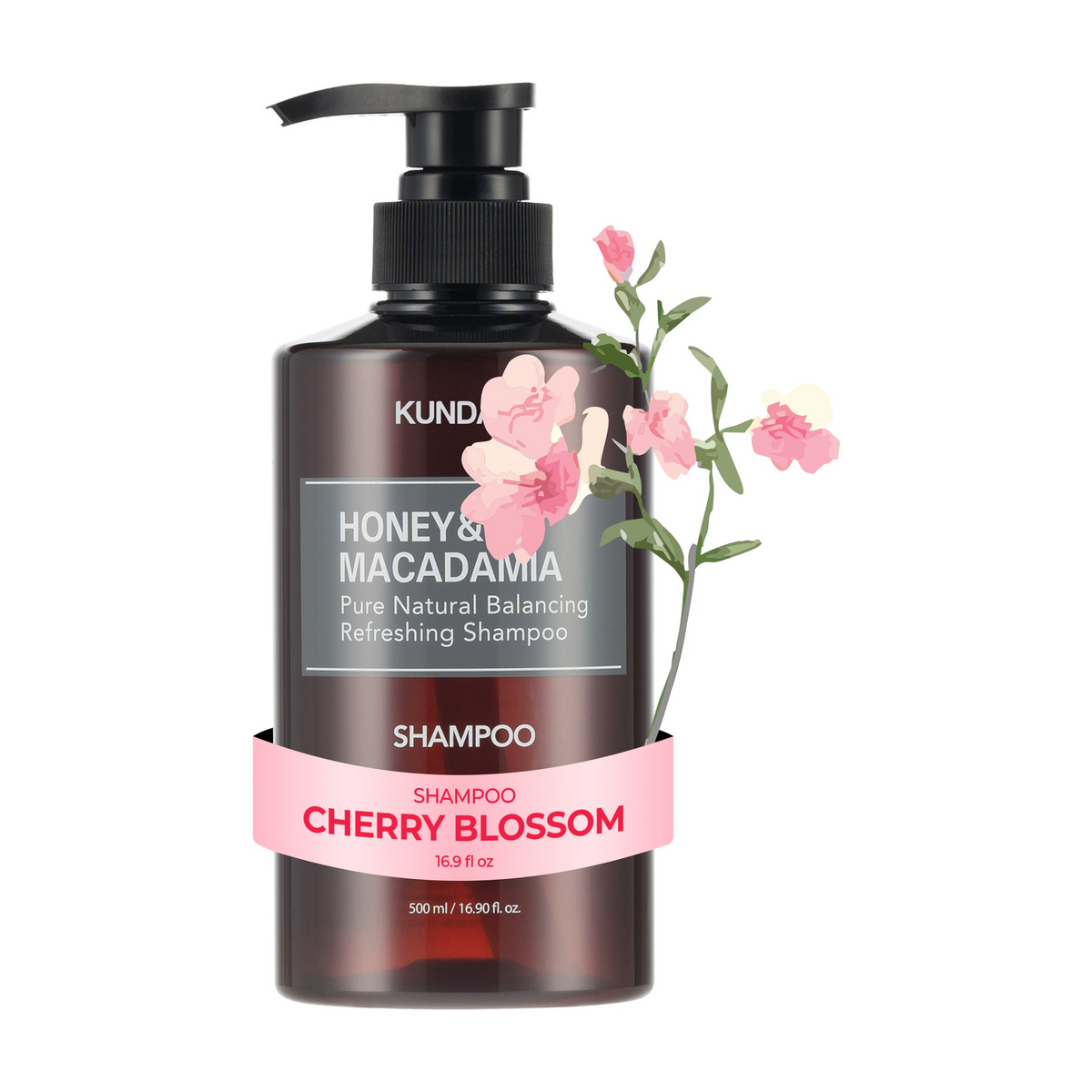 KUNDAL Honey & Macadamia Nature Shampoo Cherry Blossom 500ml