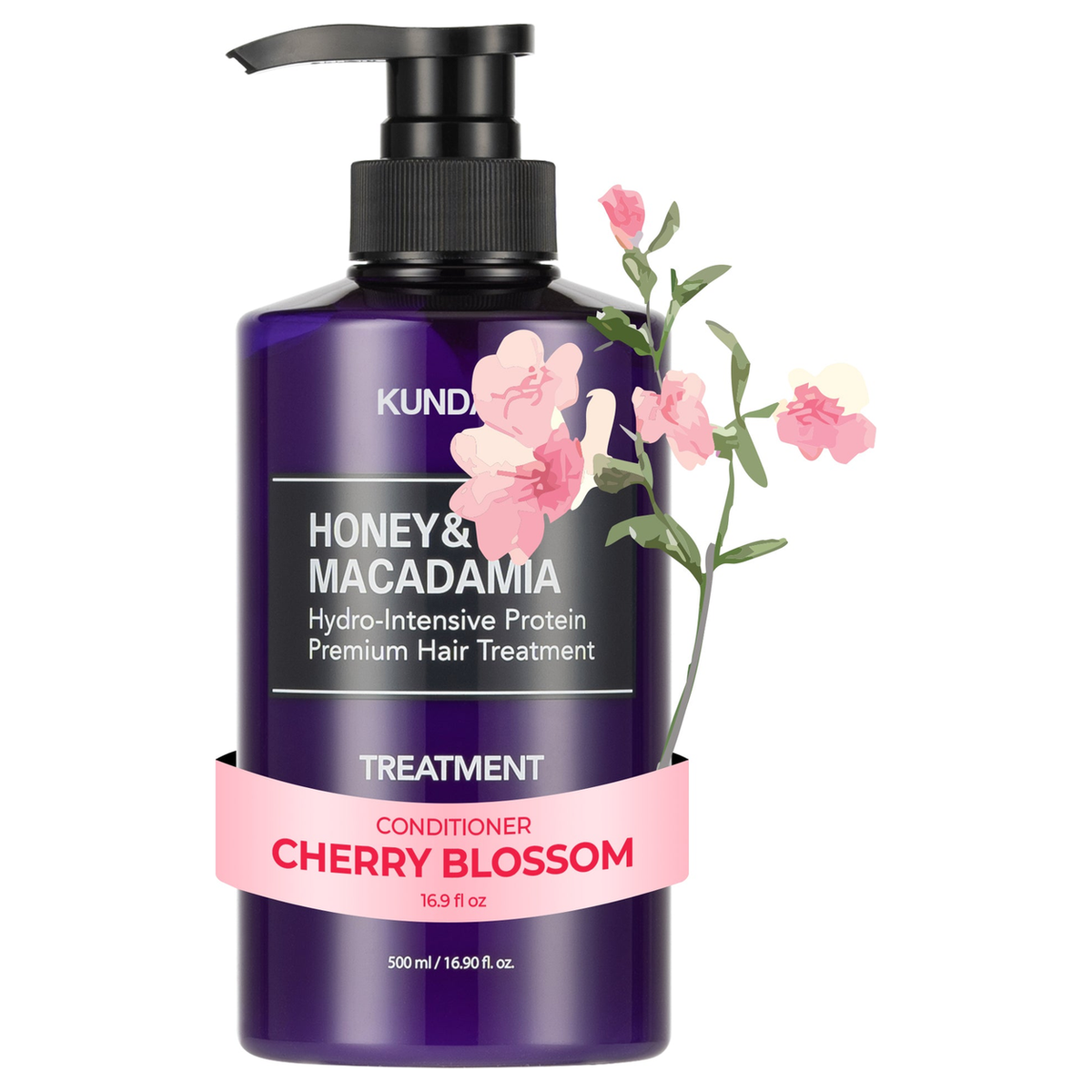 KUNDAL Honey & Macadamia Protein Treatment Cherry Blossom 500ml