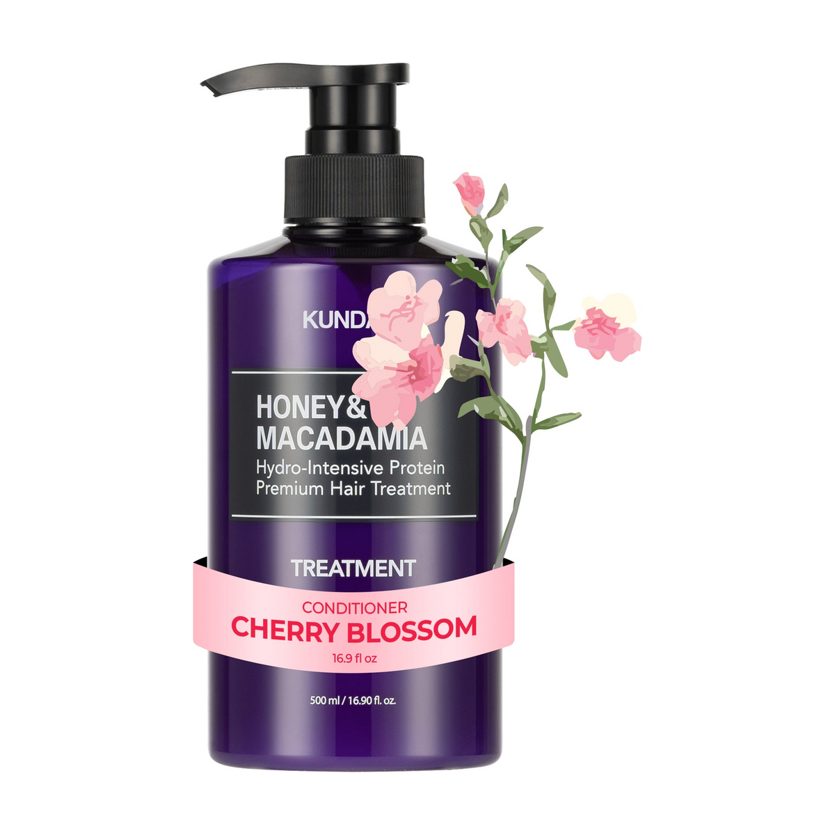 KUNDAL Honey & Macadamia Protein Treatment Cherry Blossom 500ml