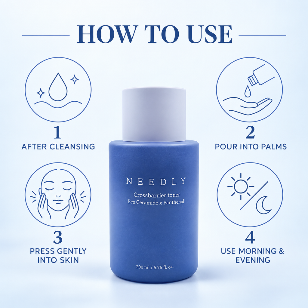 Needly Crossbarrier Toner 200ml, daily moisturizing repair balancing skin