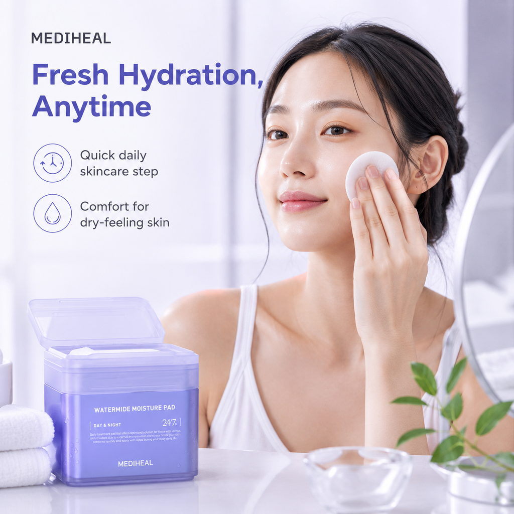MEDIHEAL Watermide Moisture Pad – 100 Pads detail image