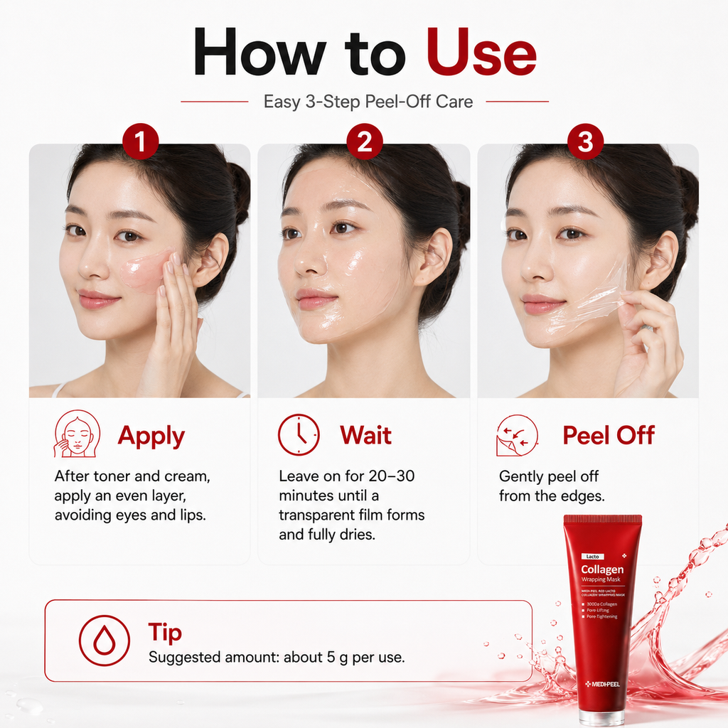 MEDI-PEEL Collagen Wrapping Mask 70 mL Firming Pore Care detail image